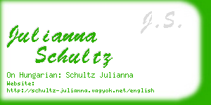 julianna schultz business card
